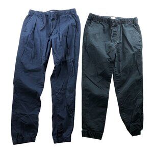 Old Navy Mens Jogger Pants Medium Lot Of Two Elastic Waist Drawstring Casual
